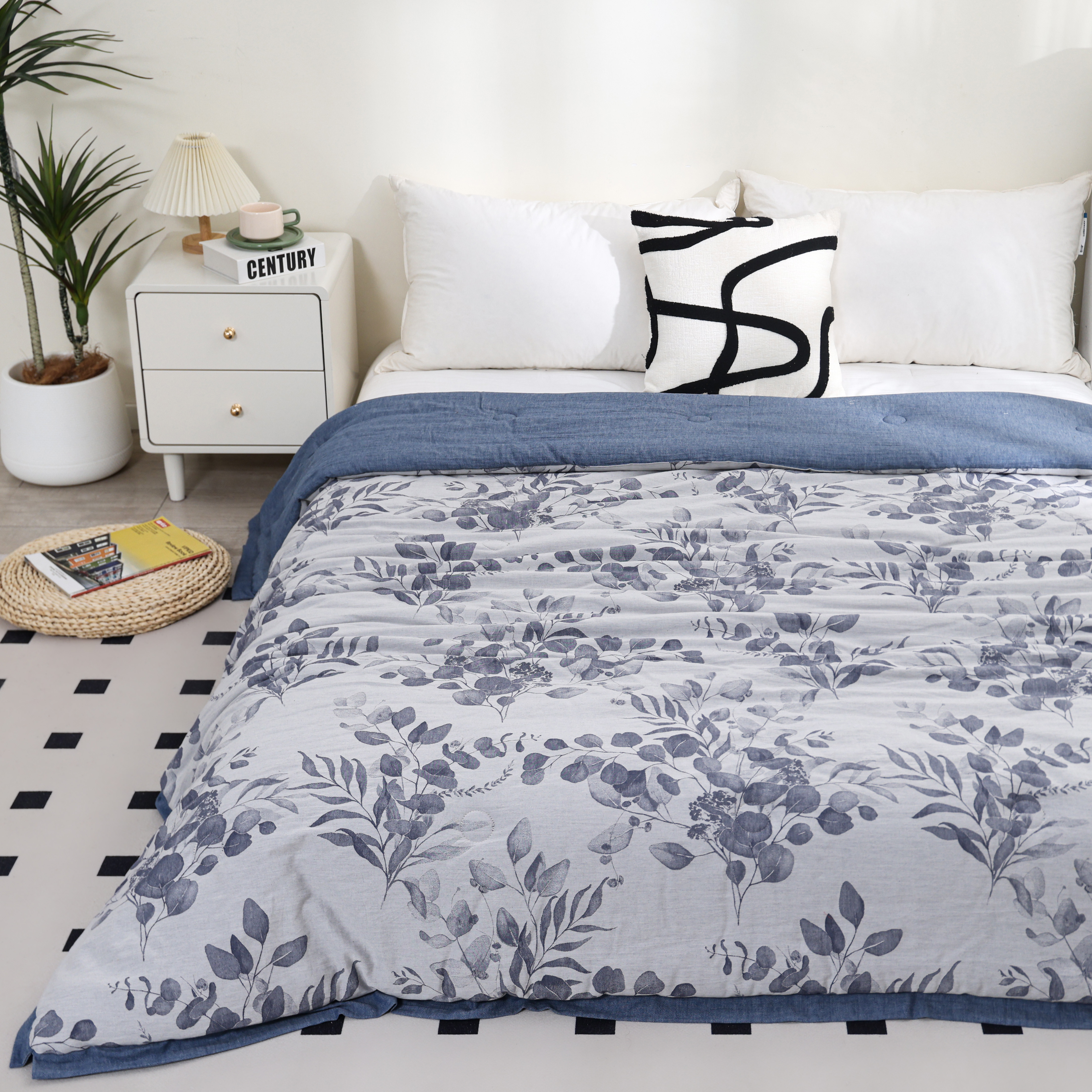 【水墨-米切尔】纯棉双层秋冬被200*230cm