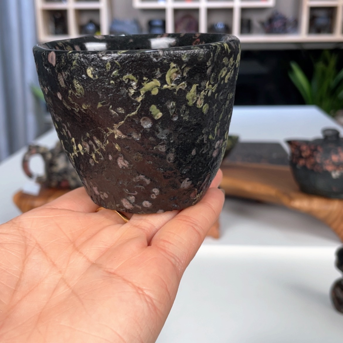 【闪购商品】瓷安山玉随行杯