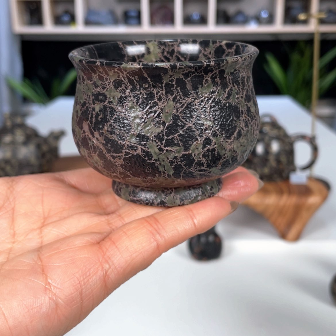 【闪购商品】瓷安山玉壶承12.5