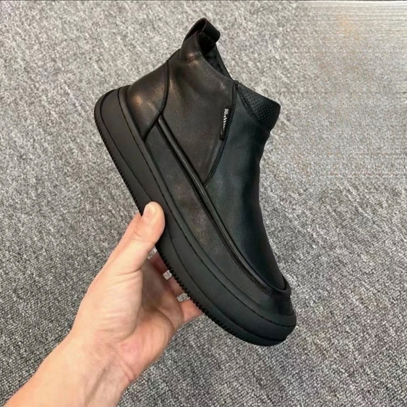 【小扬哥 推荐】男新款时尚百搭潮流舒适时装靴秋冬保暖厚底防滑雪