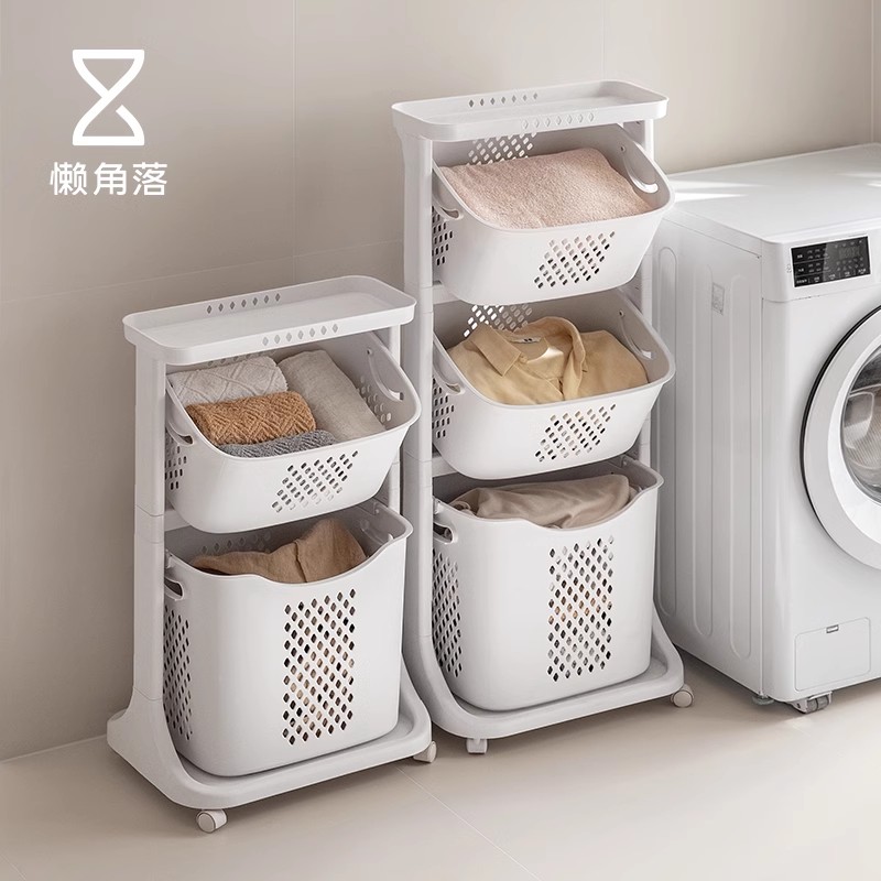 懒角落脏衣篮家用落地浴室脏衣篮子置物架洗衣桶收纳筐脏衣衣篓