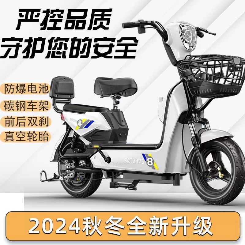 安顺骑特惠厂家国标新款电动车小型助力电动自行车男女代步电瓶车