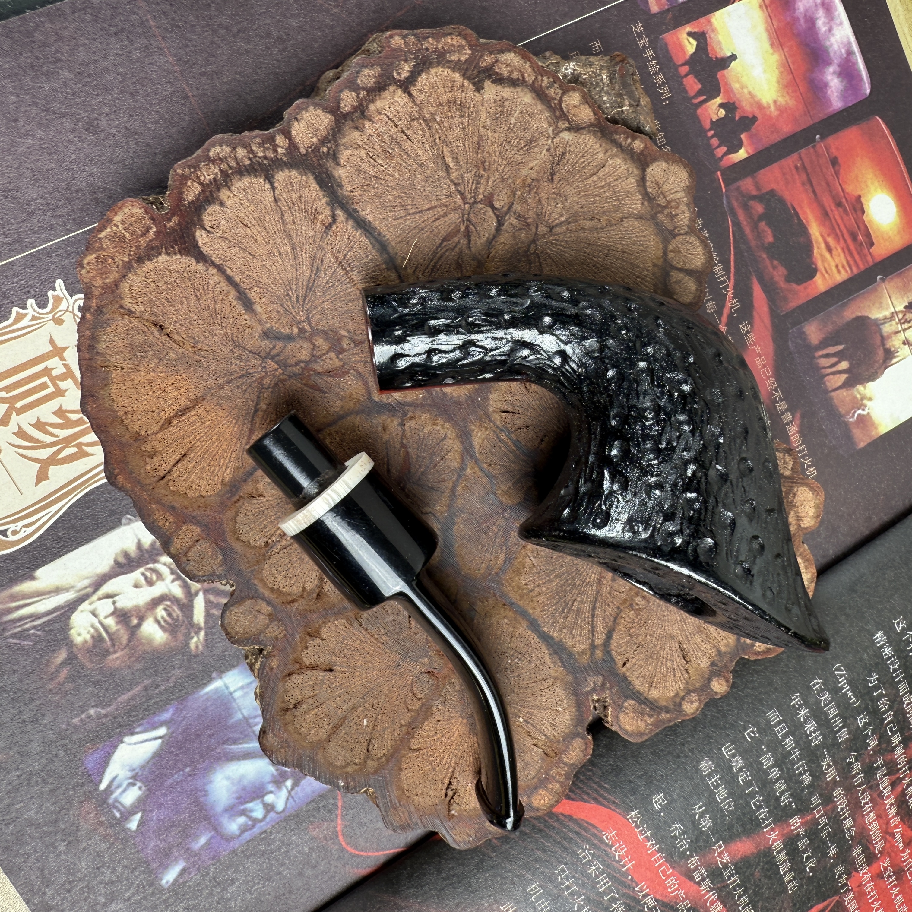 石楠木手工烟斗 福尔摩斯号角斗 9mm孔道 新手入门推荐