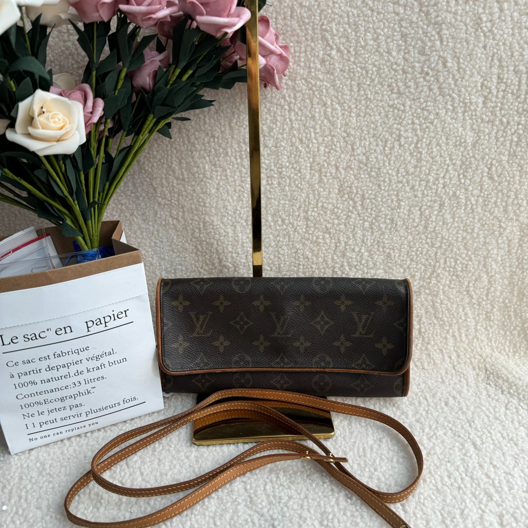 95新 LOUIS VUITTON PARIS 箱包/单肩包 Lv老花法棍单肩包sy