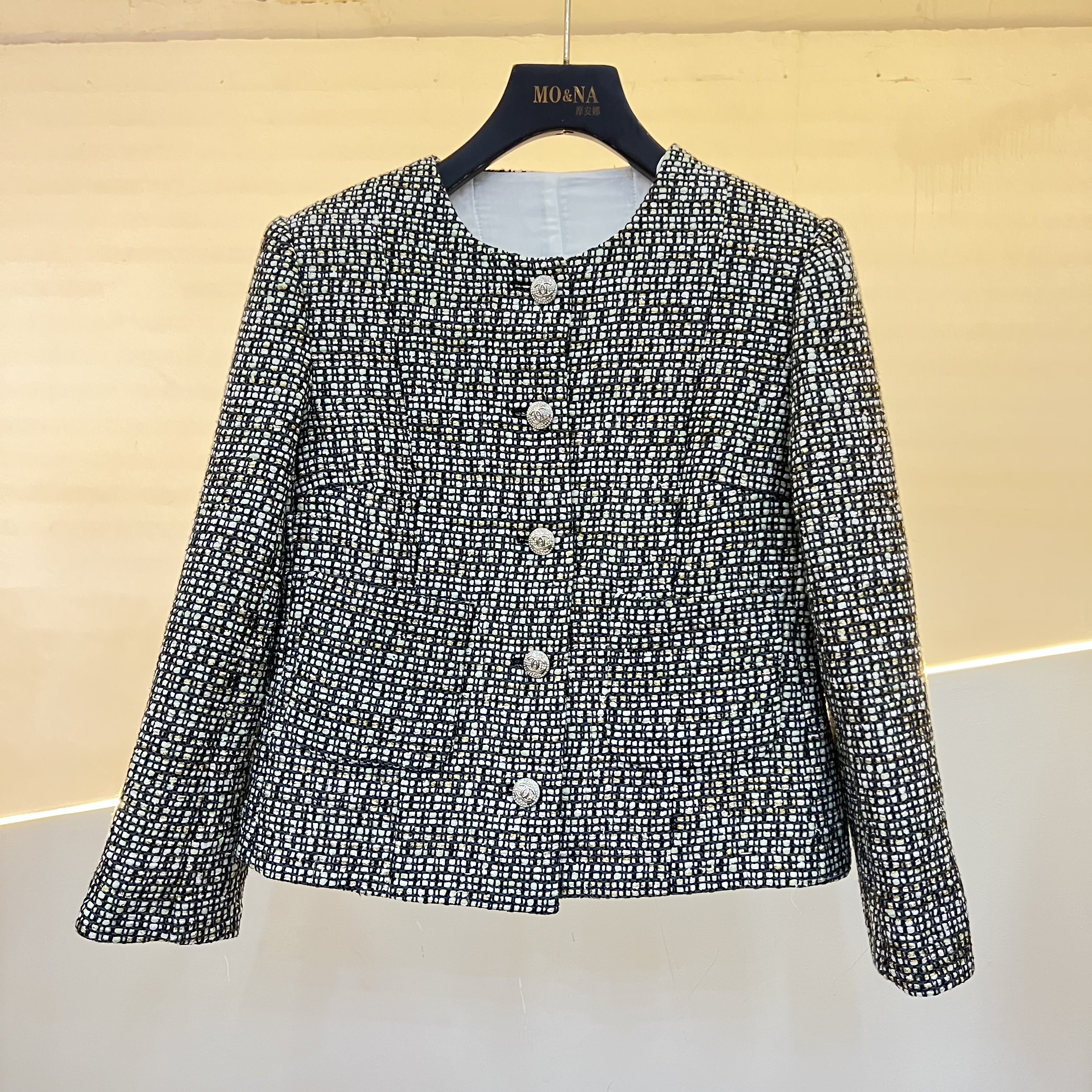 高定法式小众粗花呢西装短外套女2024秋季新款气质名媛上衣女士