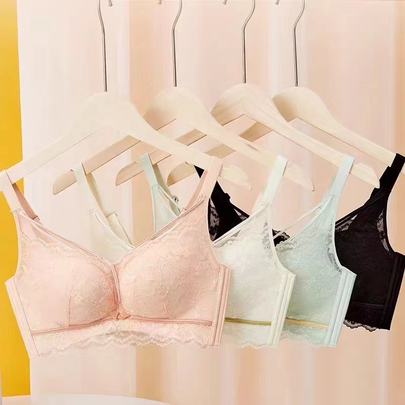 蕾丝内衣文胸舒适女士透气聚拢无痕调整型