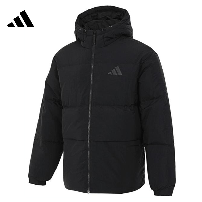adidas阿迪达斯男子BASIC DOWN JKT运动羽绒服黑色JG5940