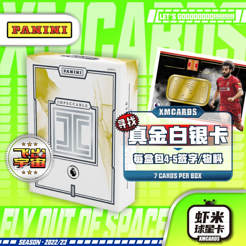 22/23 帕尼尼 小真金 足球球星卡 寻找数据签 卡签