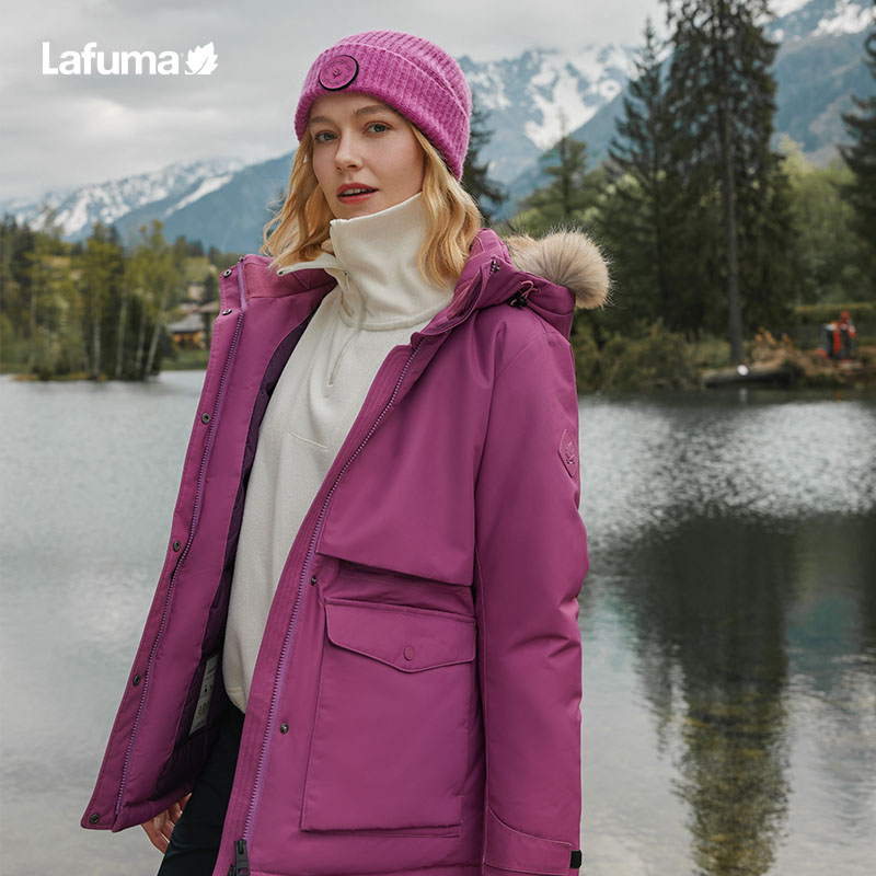 LAFUMA户外戈尔GORE-TEX蓄热鹅绒毛领羽绒服女保暖防寒LFJU4DG95