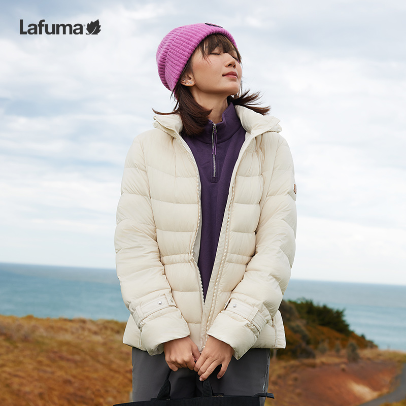 LAFUMA乐飞叶户外秋冬90%绒子轻量羽绒服女士可拆卸帽LFJU4CY95