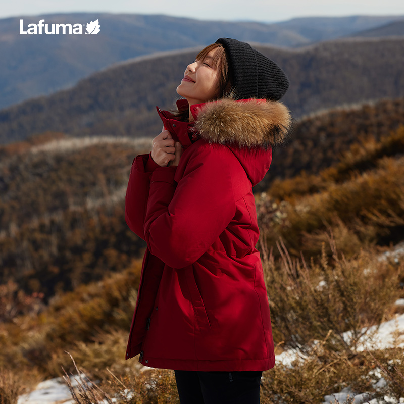 LAFUMA乐飞叶户外冬季蓄热加厚工装派克女士鹅绒羽绒服LFJU4DH06