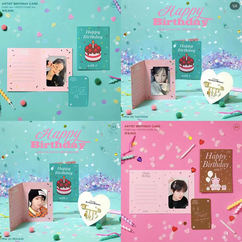【小鹿版】生日卡 柳智敏 郑在炫 朴志晟  裴珠泫 泰妍 画册