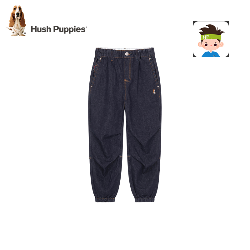 【复古牛仔长裤】暇步士童装冬季新款休闲裤帅气柔软时尚裤子