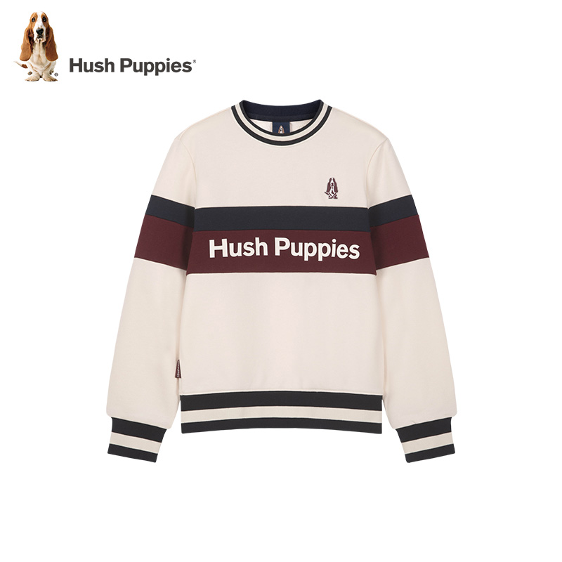 暇步士童装儿童卫衣2024秋季新款毛圈棉柔软舒适宽松圆领洋气上衣