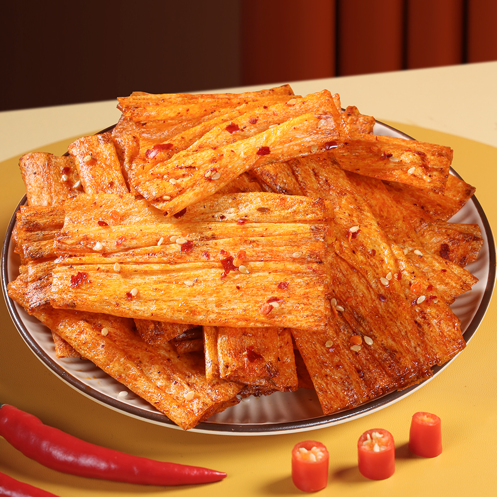 【到手50包】麻辣过瘾经典湖南平江大辣片网红零食小吃辣条爆款