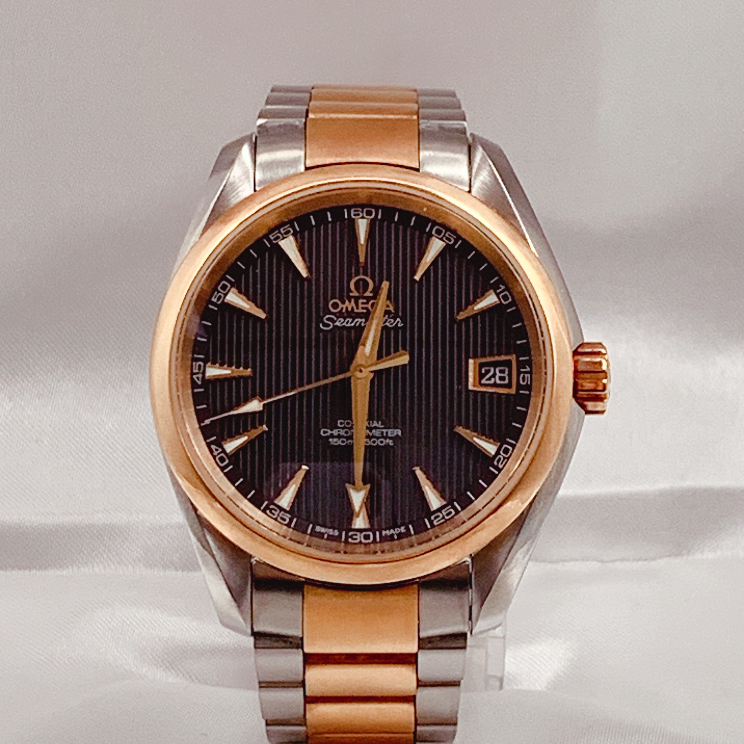 95新 Omega/欧米茄 正品海马系列自动系列男表表径38.5mm