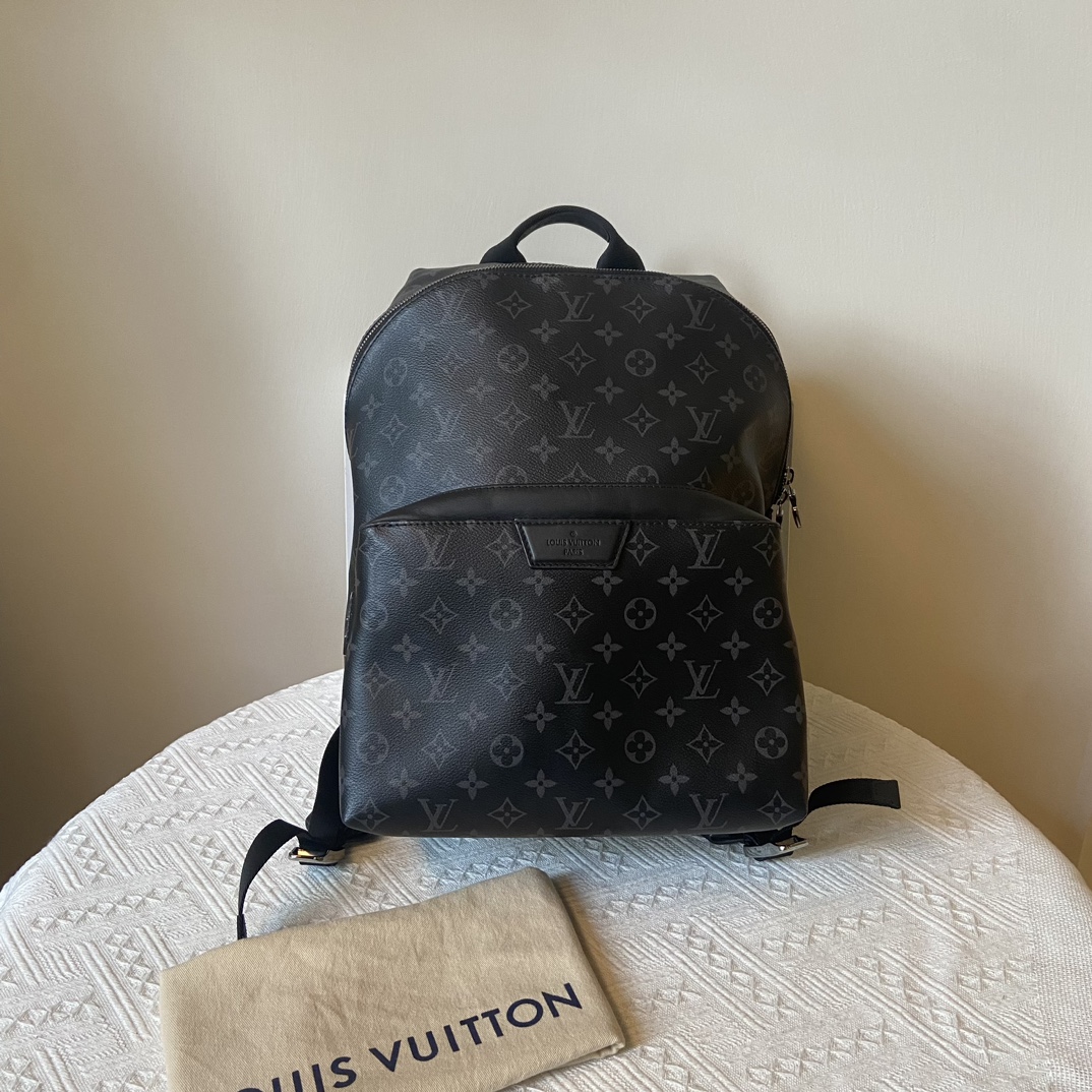 99新 LouisVuitton/路易威登 黑花阿波罗 apllo男士双肩包 芯片款