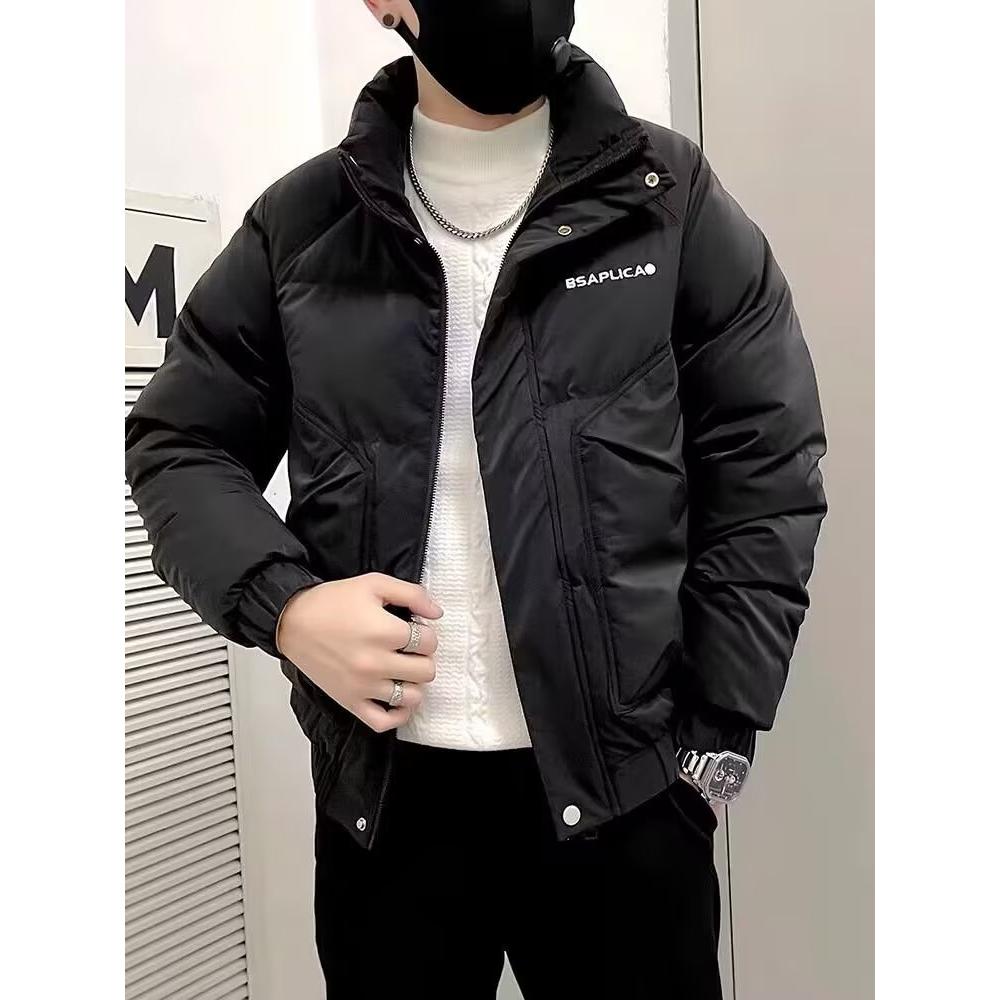 【秋冬新款】冬季新款韩版棉服情侣时尚男短款立领休闲加厚保暖面