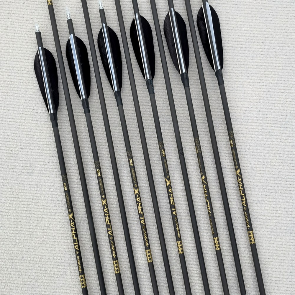 6.2mm潘神阿尔法碳箭美猎传统弓复合射箭真羽碳素箭可换箭头