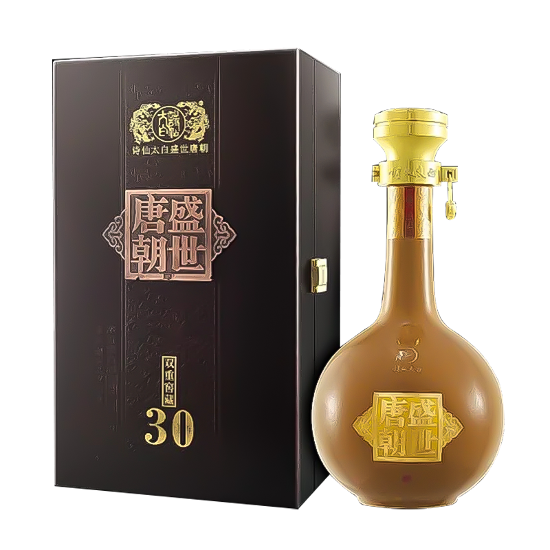 诗仙太白盛世唐朝 30 浓香型优级白酒礼盒装 婚宴酒52度500ml