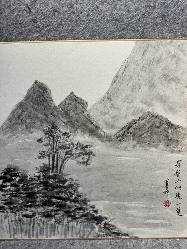 西昌采风手绘风景图