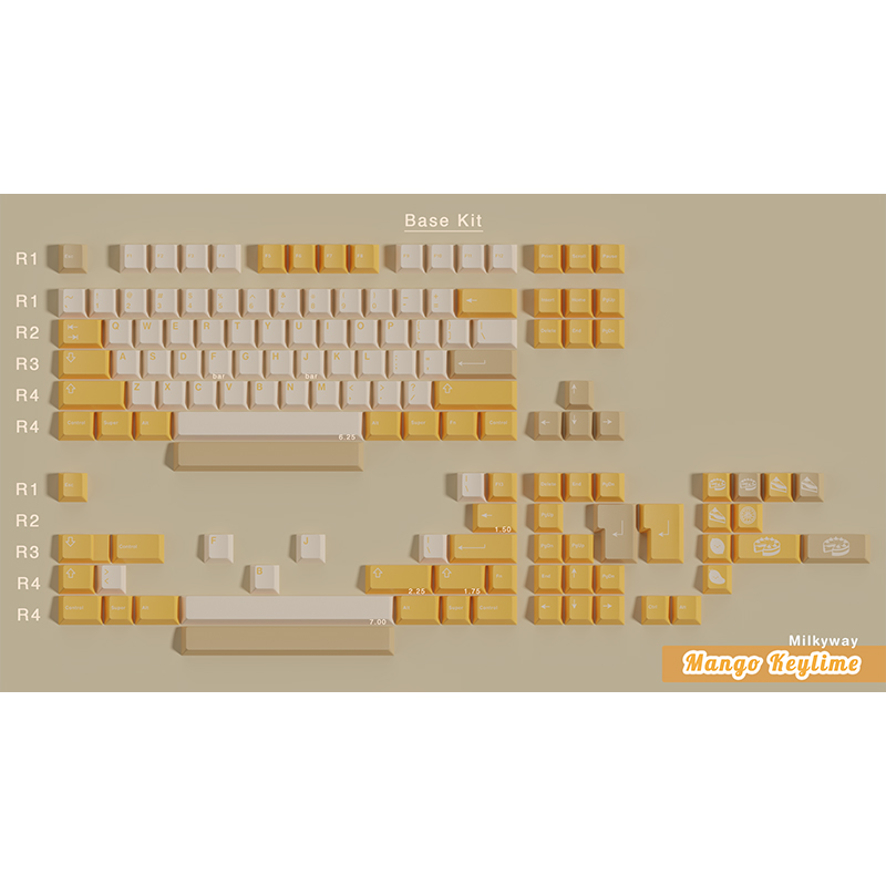 热升华PBT材质 米可维芒果蛋糕MW Mango Keylime原创正版键帽