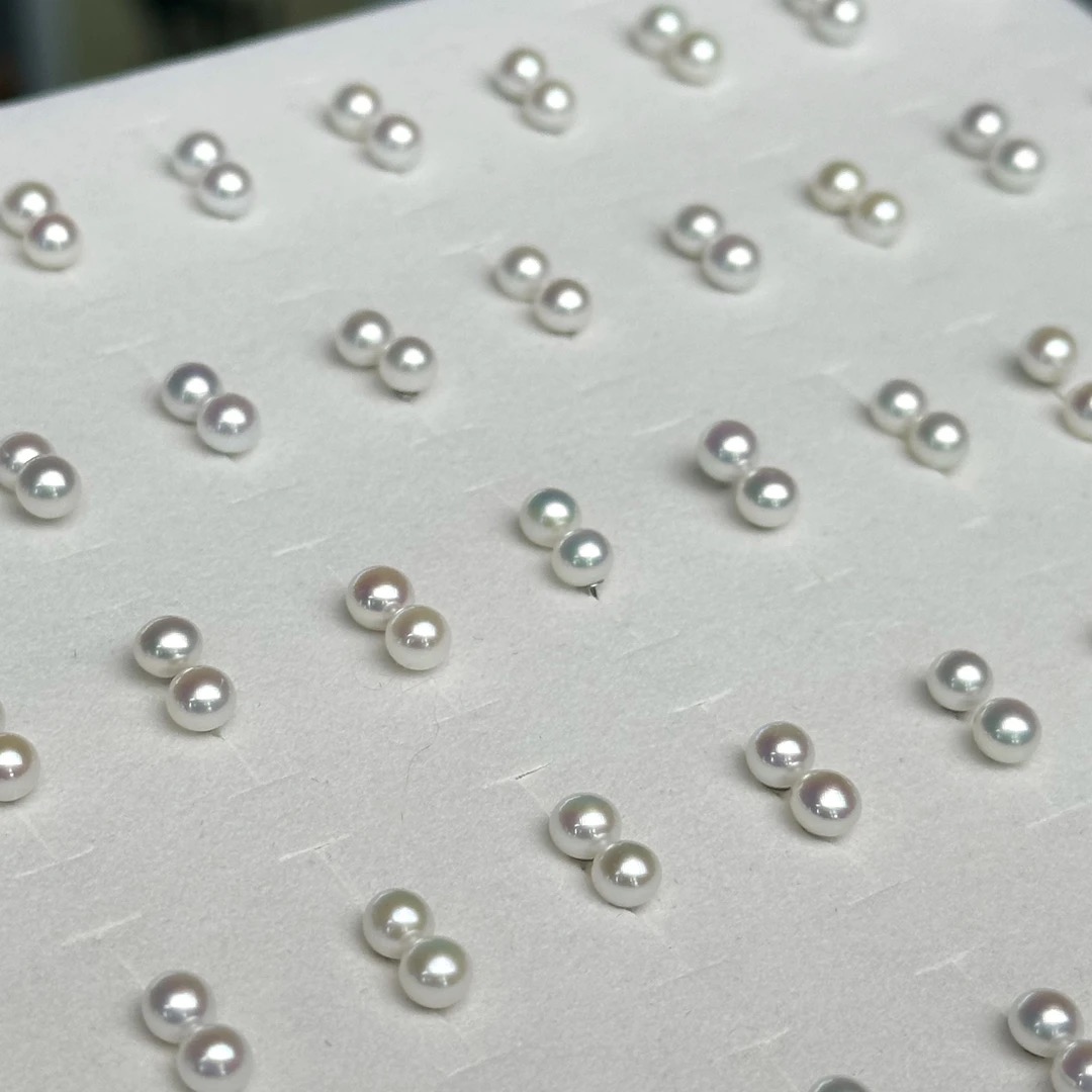 山与湖珠宝 拍一发一【炫彩极光小灯泡】4-5mmS925银淡水AK珍珠耳钉