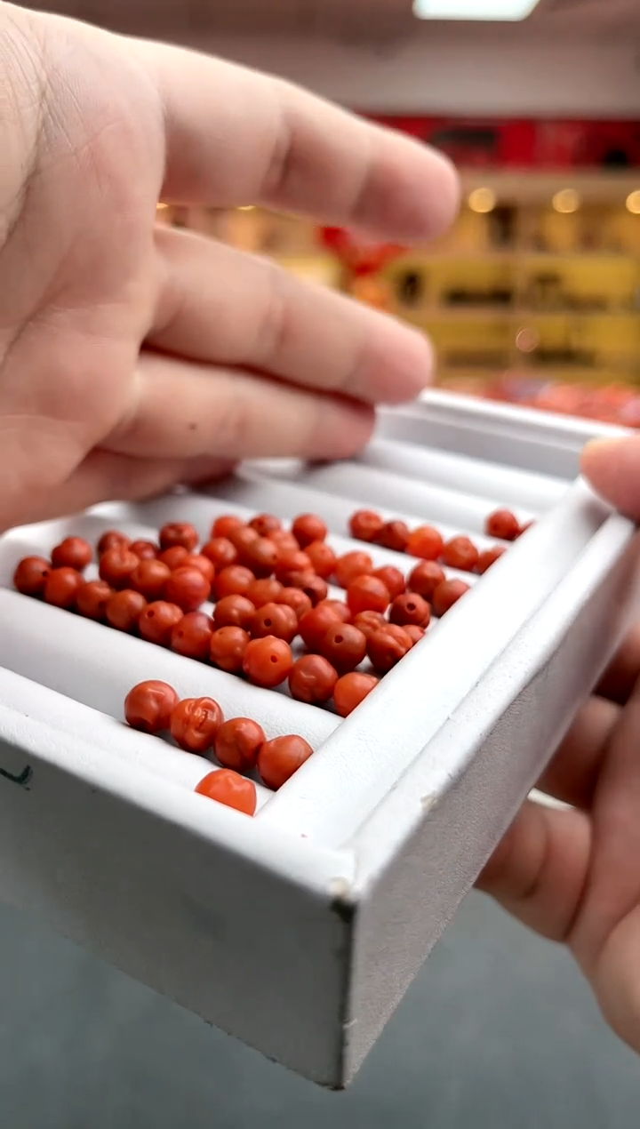 【闪购商品】南红玛瑙卡6弥勒佛头单珠一颗（多样性）未镶嵌一件6