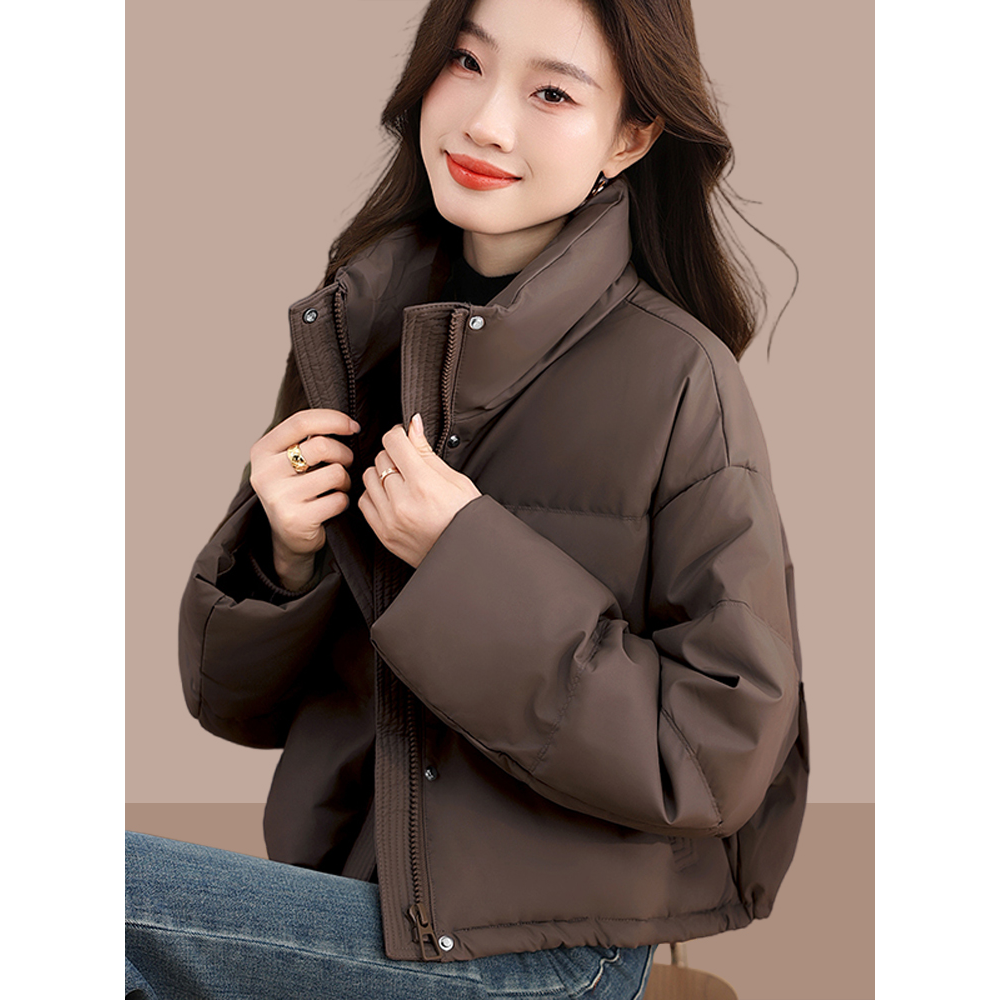 艾格丽芙琳短款棉服女冬季小个子夹棉棉衣加厚棉袄保暖面包服外套