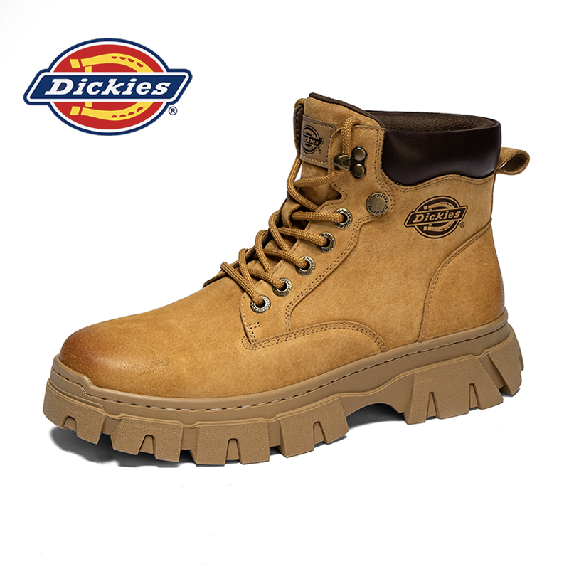 Dickies秋冬保暖马丁靴2023新款百搭休闲户外耐磨厚底加绒高帮靴
