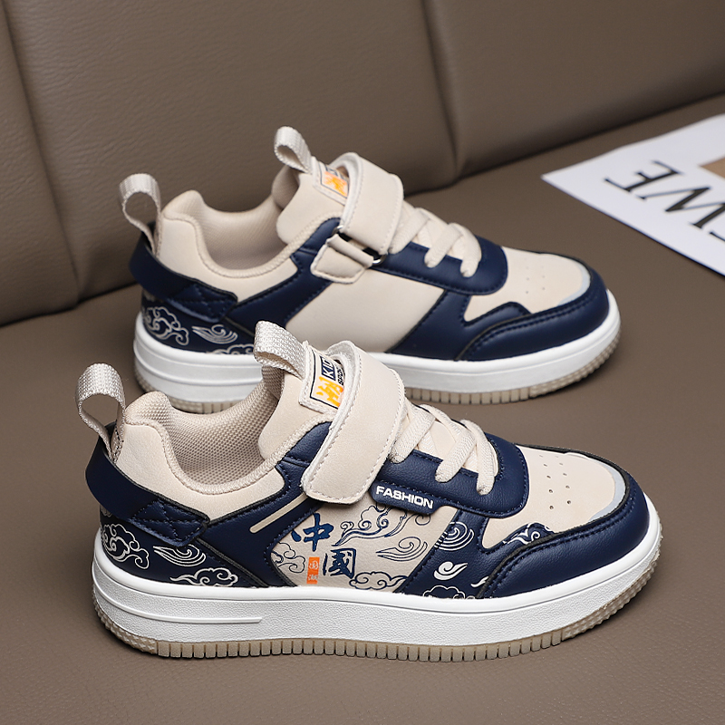 品牌国潮联名童鞋男童板鞋aj1儿童2023新款秋冬季中大童运动鞋子