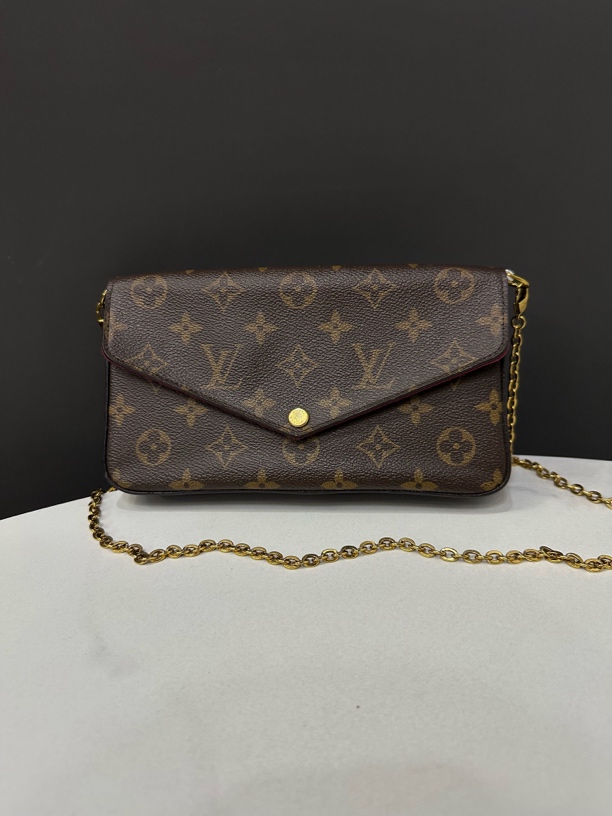 95新 LouisVuitton/路易威登 老花三合一链条包20cm/JJ4120501