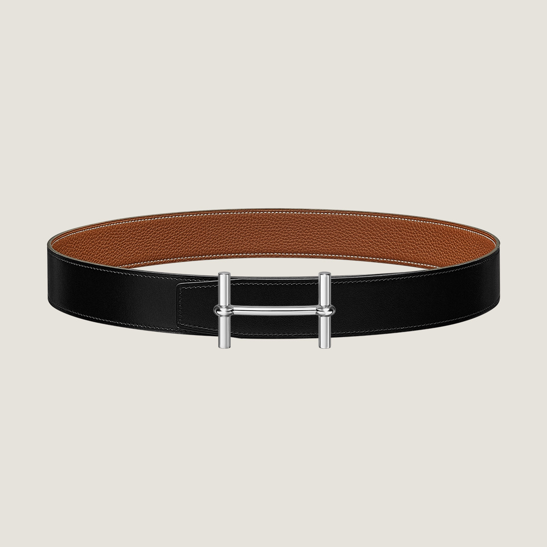 未使用 Hermes/爱马仕 男士双面腰带 3.8cm 全套礼盒