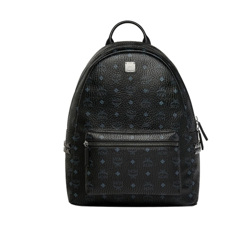 95新 MCM 双肩包中号黑色/LZ00494