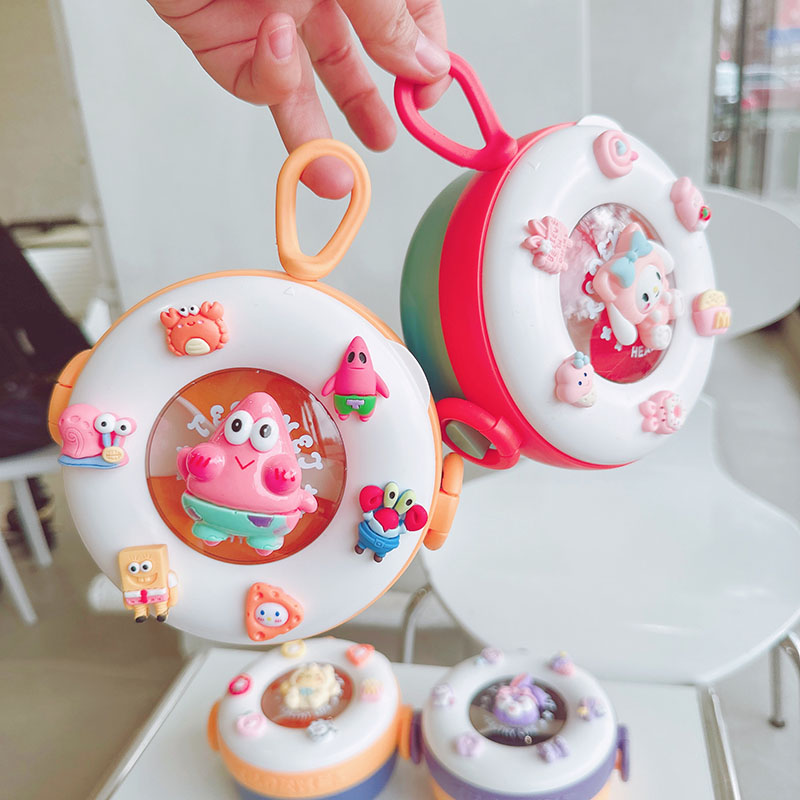 宝宝辅食婴幼儿可爱便携吃饭碗拆卸带盖大容量餐具儿童外出携带