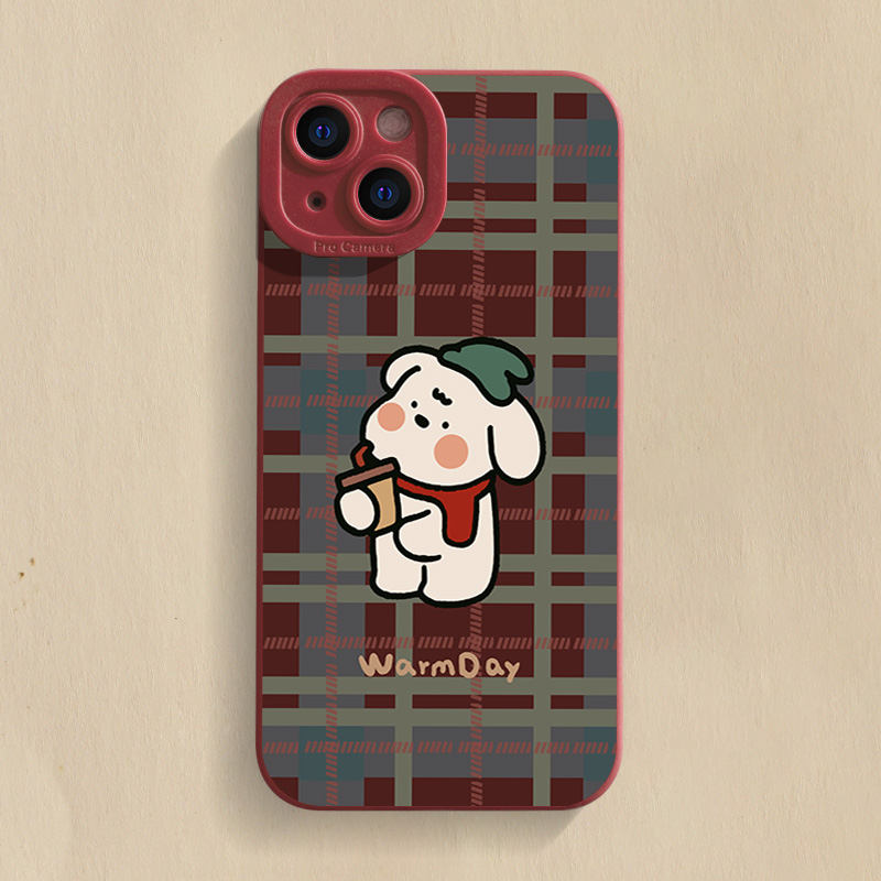 奶茶小狗iPhone15ProMax手机壳14苹果13硅胶12全包78p女男11xs/xr