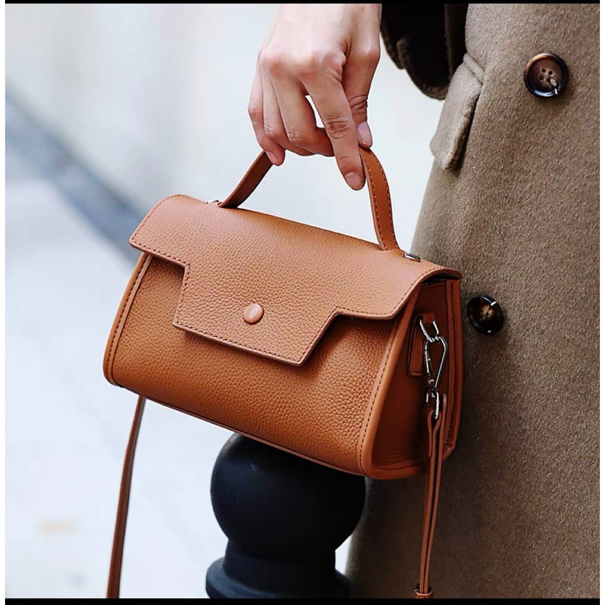 2024新款手提包包洋气简约休闲小方包复古单肩包斜挎包