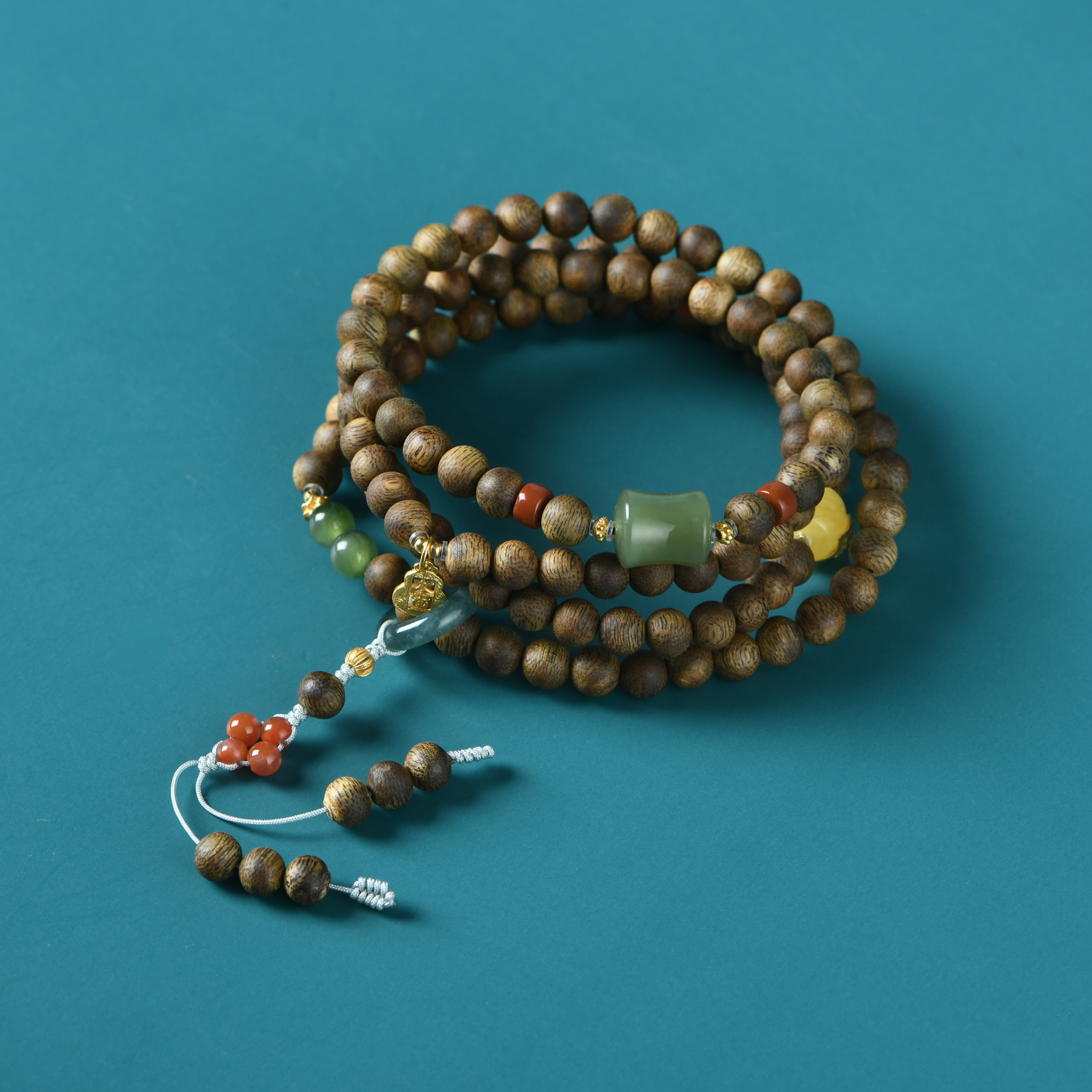 沉香越南芽庄白奇楠沉香多宝0.6多圈手链幂幂同款