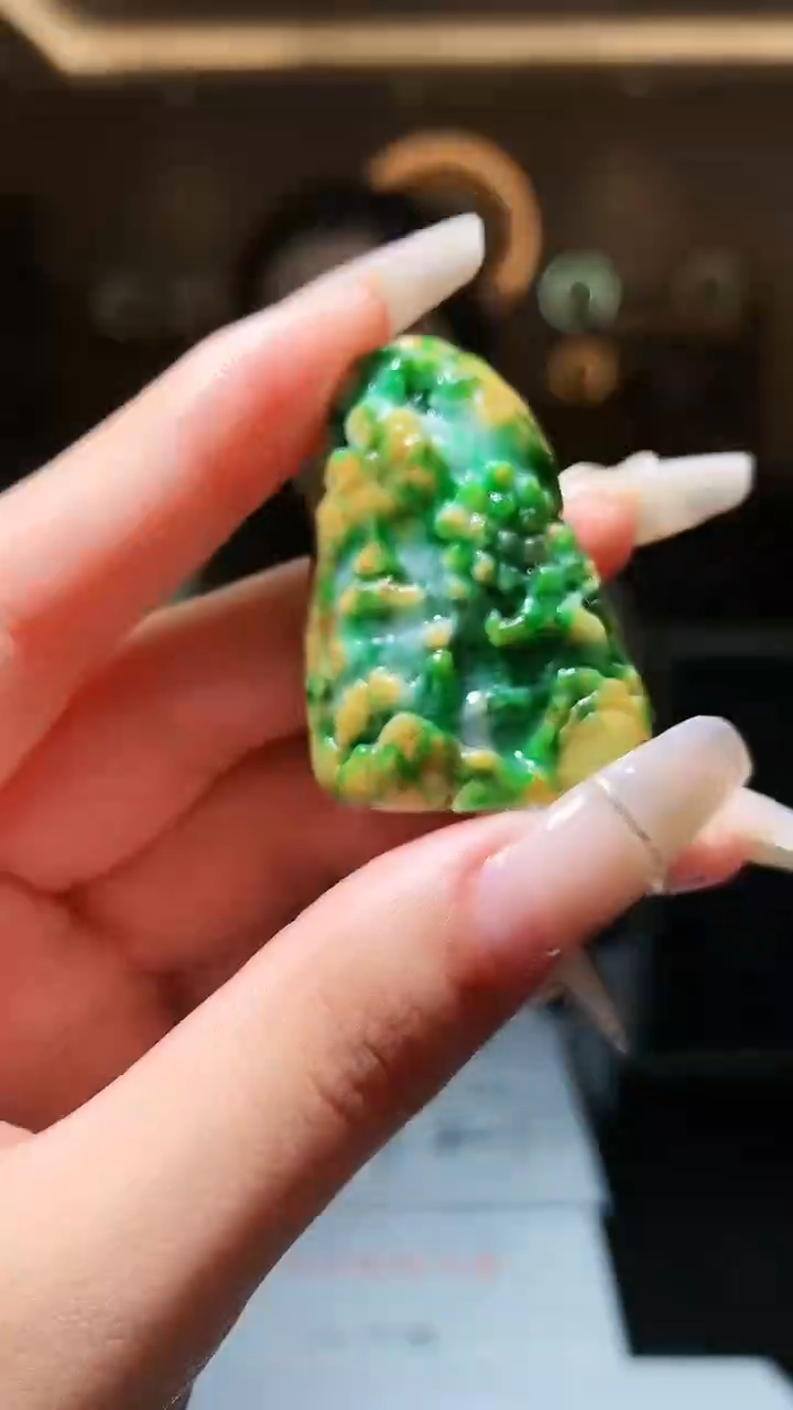 【闪购商品】定制翡翠未镶嵌0405xd-毛货吊坠339