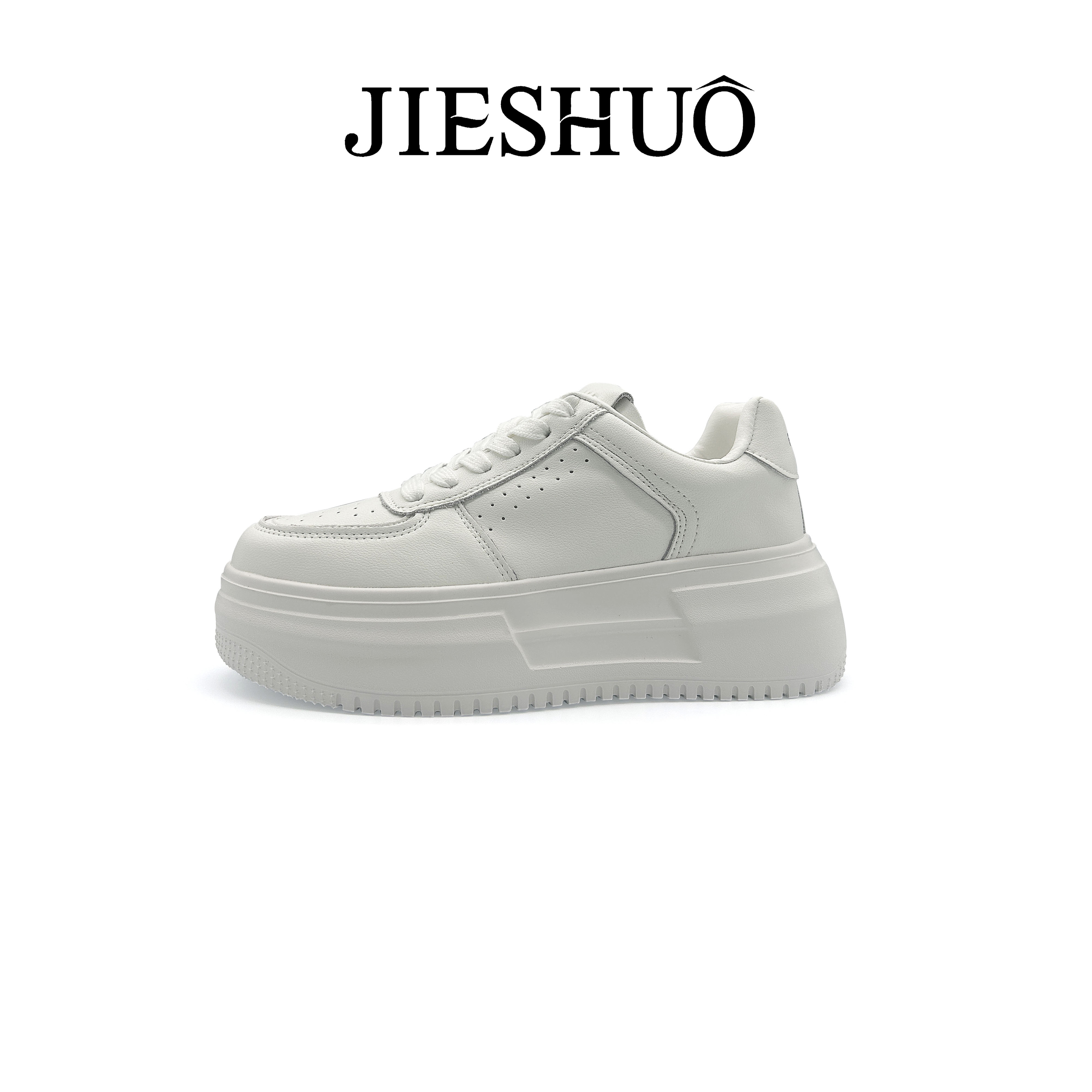 【白月光】JIESHUO早秋新款小白鞋JJ1316