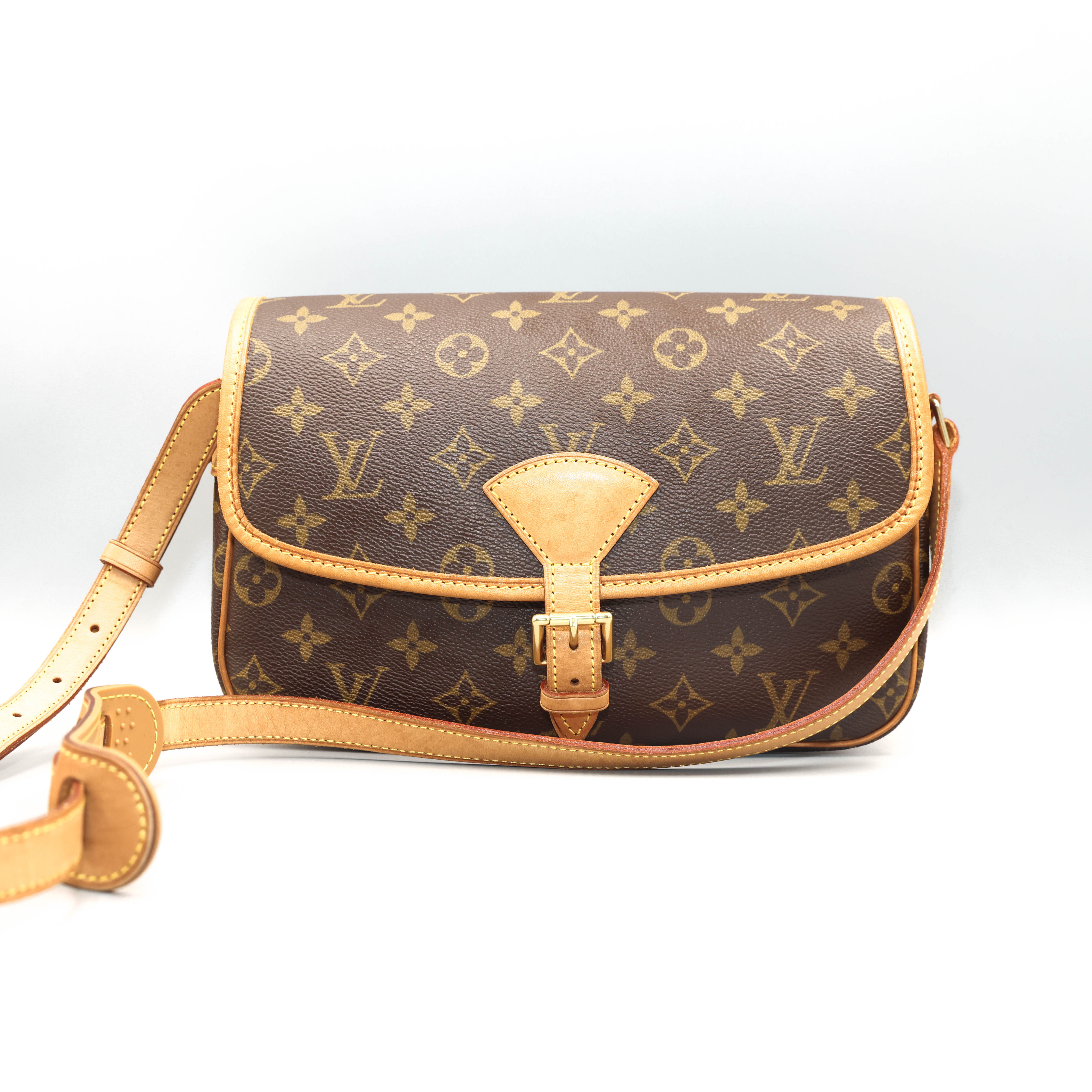 修复品路易威登中古法棍  斜挎老花包