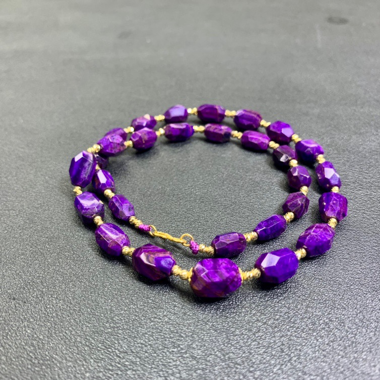 匡氏臻选18K传承级舒俱来切面皇家紫项链 Z-HL-A8734（多样性发一）