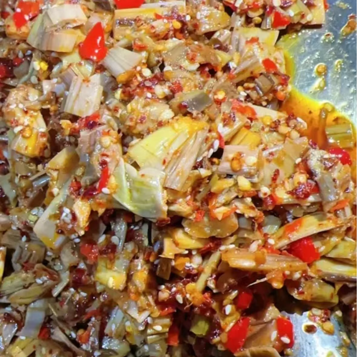 江西农家无添加纯手工酸辣芋荷