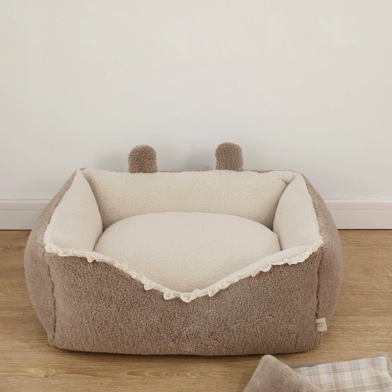 可拆洗 小熊耳朵 宠物狗窝猫窝秋冬加厚保暖 马尔济斯西施小型犬