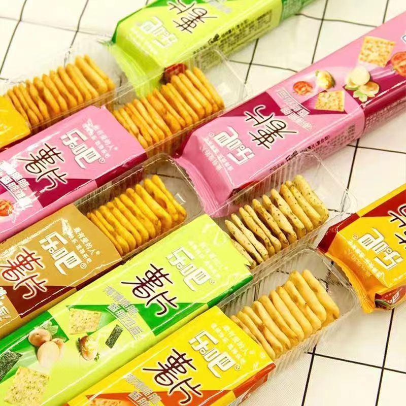 乐吧薄脆薯片50g多味混合非油炸办公室休闲食品零食小吃独立包装