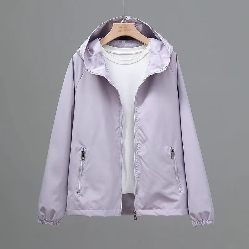 2025春秋新款男女防风防水冲锋衣外套休闲连帽上衣宽松风衣夹克