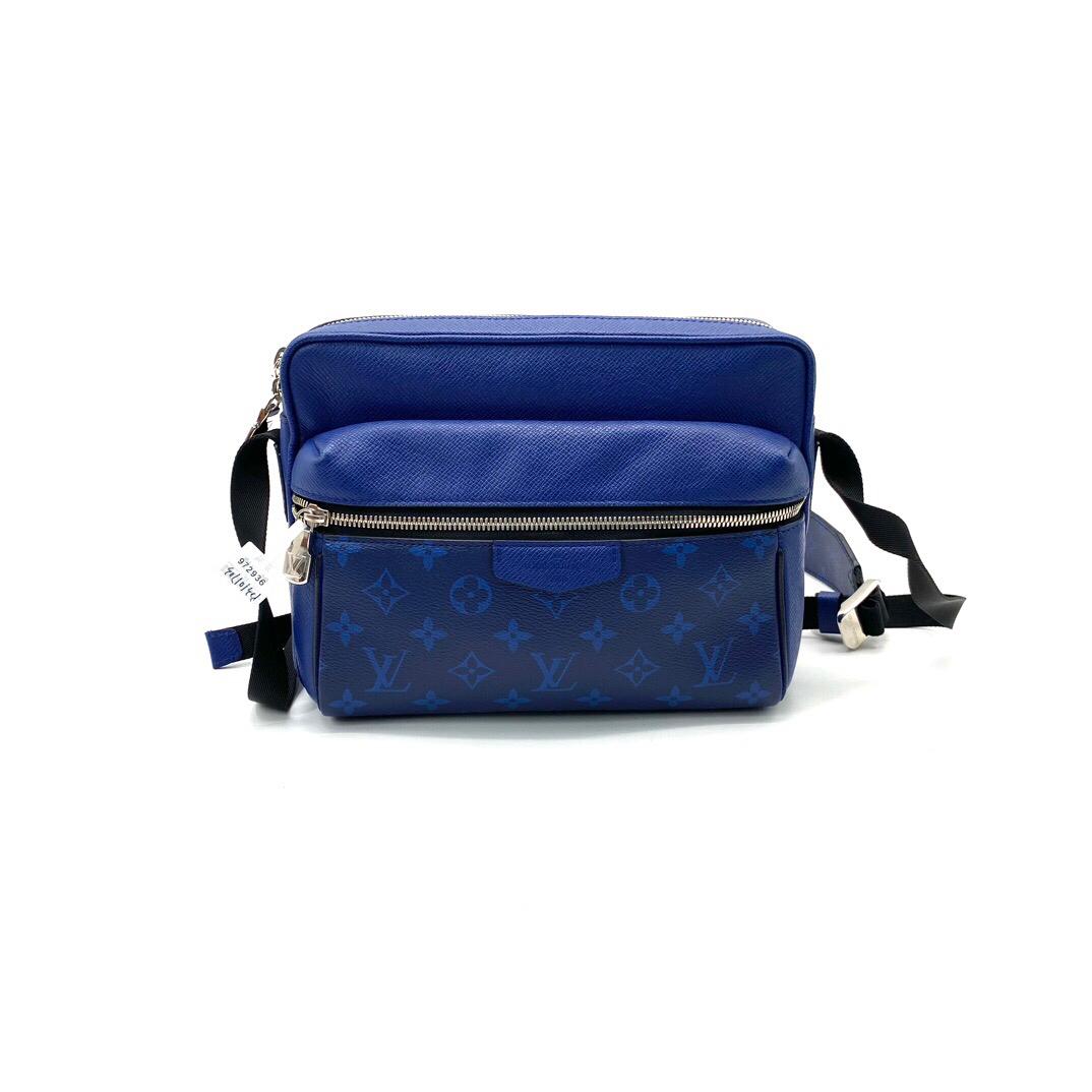 99新 LouisVuitton/路易威登 电光蓝outdoor邮差包 尺寸26/20