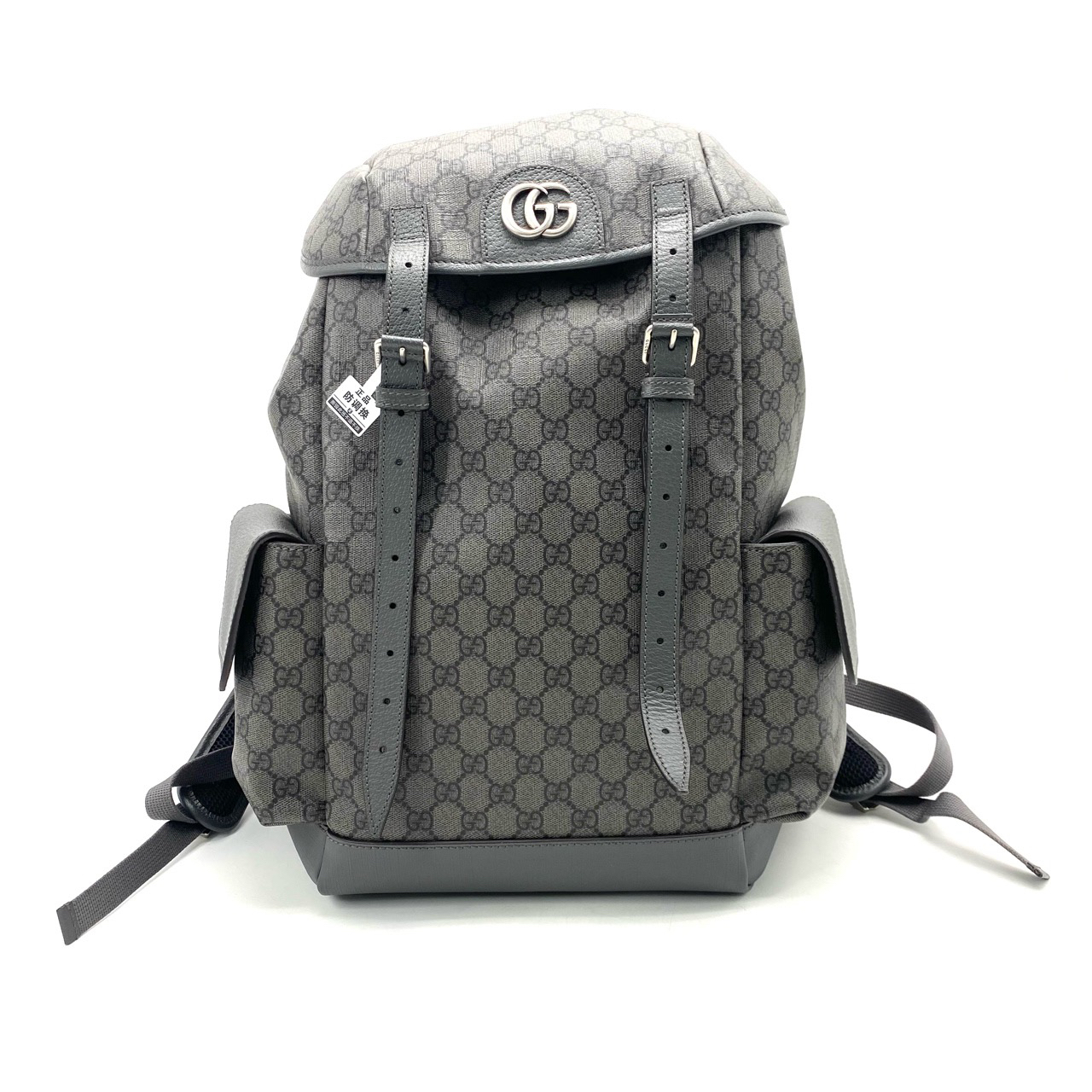99新 GUCCI/古驰 经典老花双扣双肩包 尺寸40/24/16