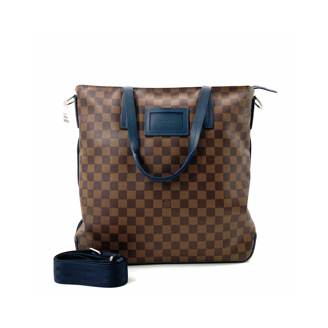 95新 LouisVuitton/路易威登 棕棋盘格手提包 尺寸37/36斜跨包