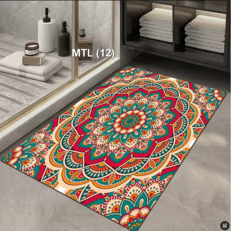 水晶绒放客厅门口卧室地垫